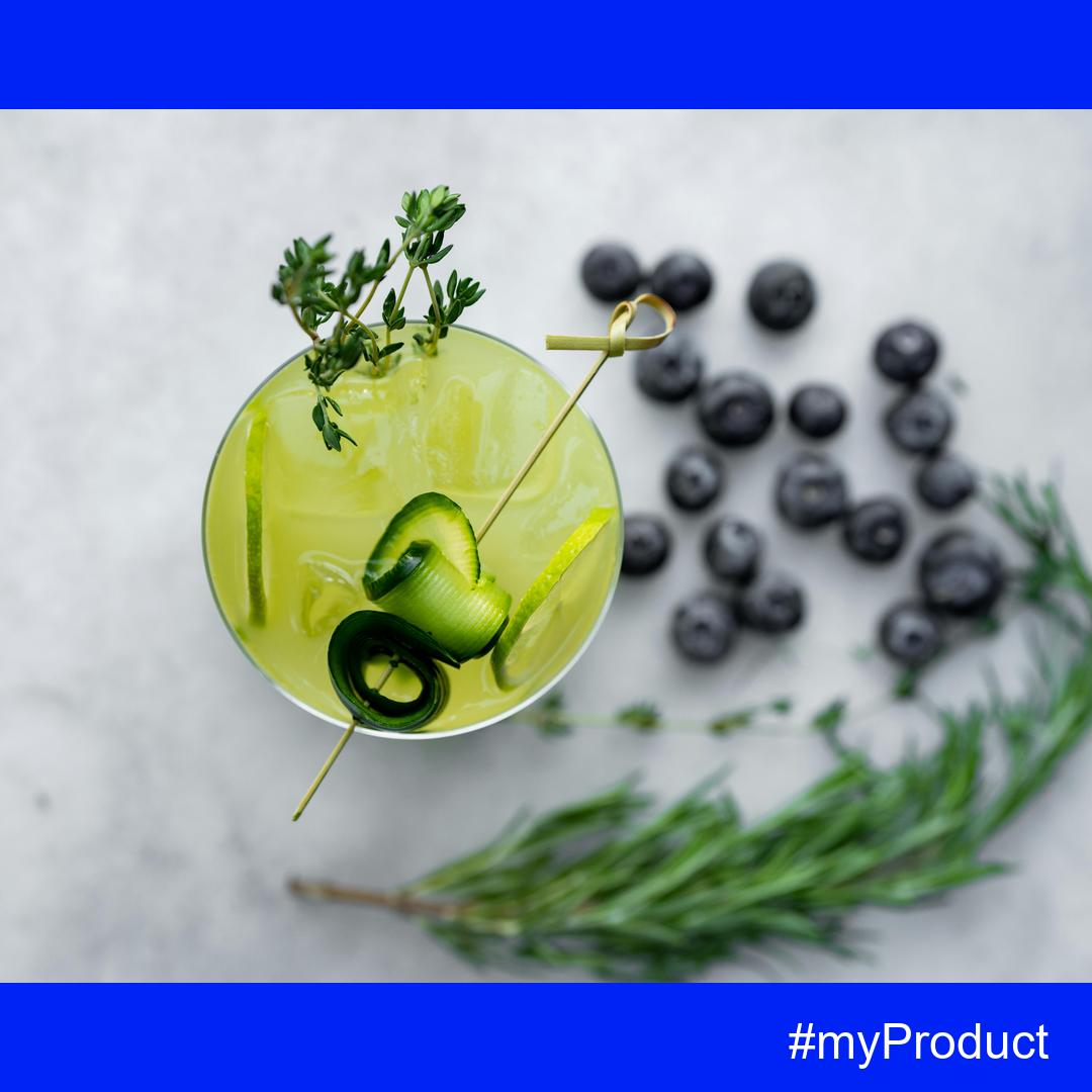 Fresh Green Cocktail with Thyme & Cucumber